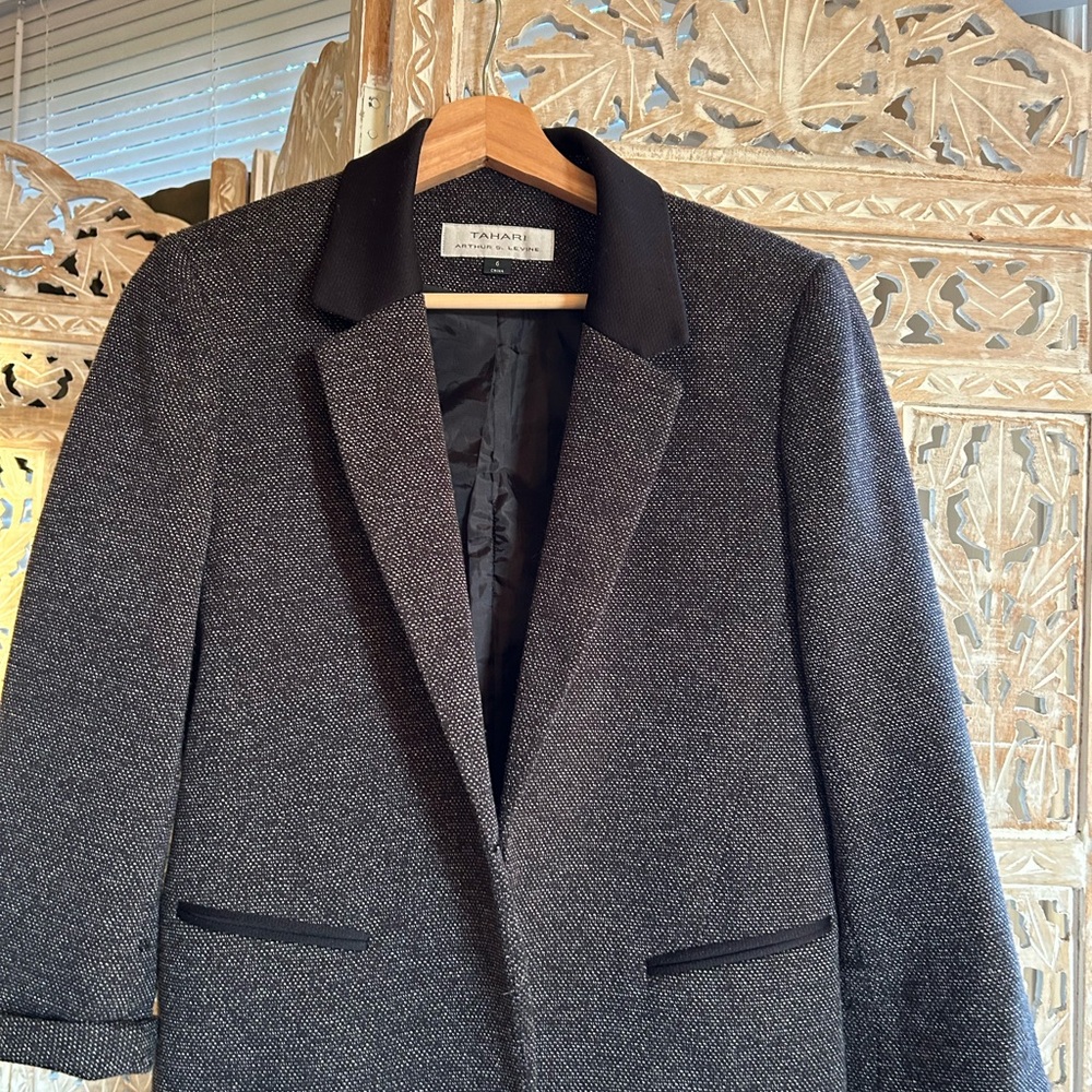 Black and Gray Blazer